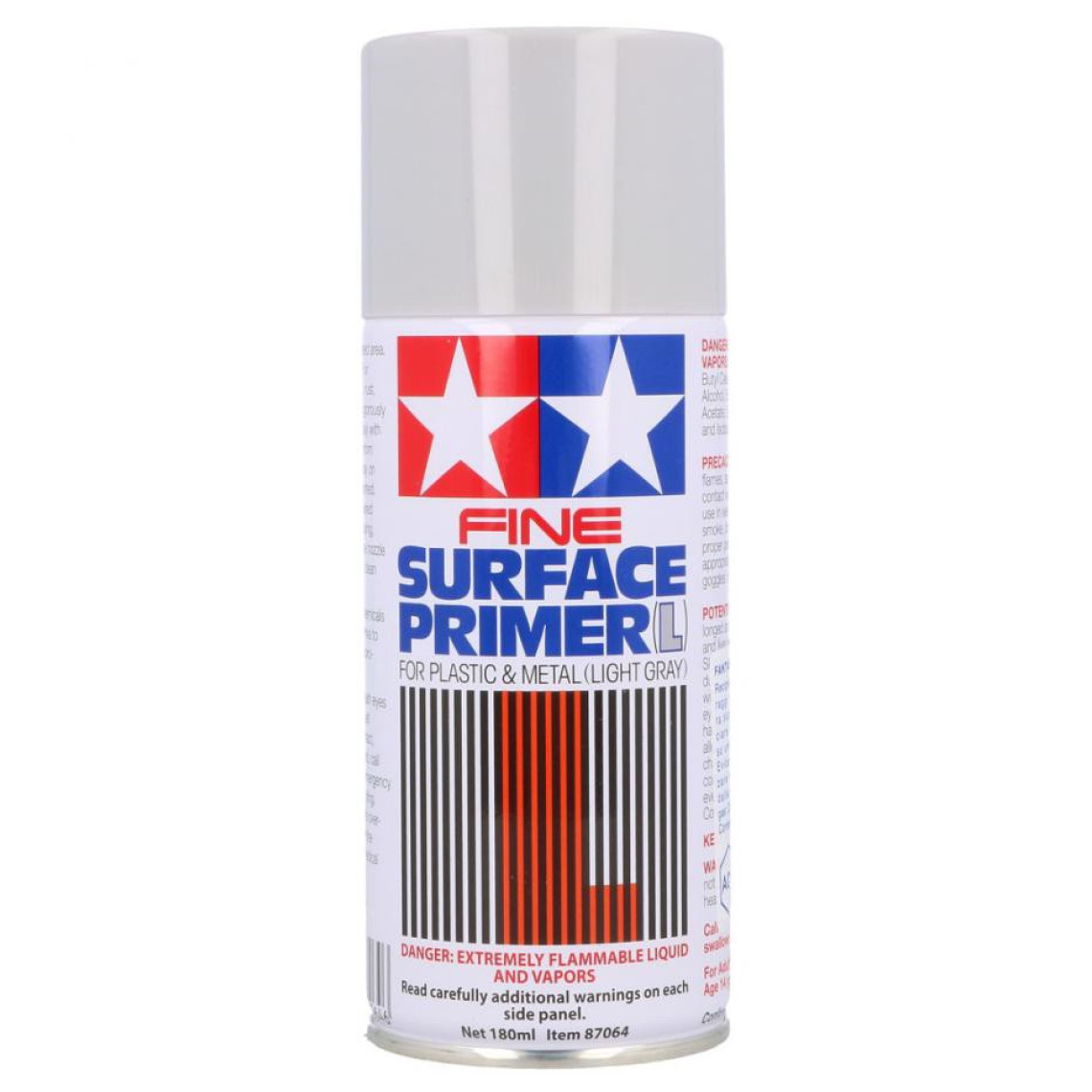Fine Surface Primer, Light Grey, 180ml Spray Can