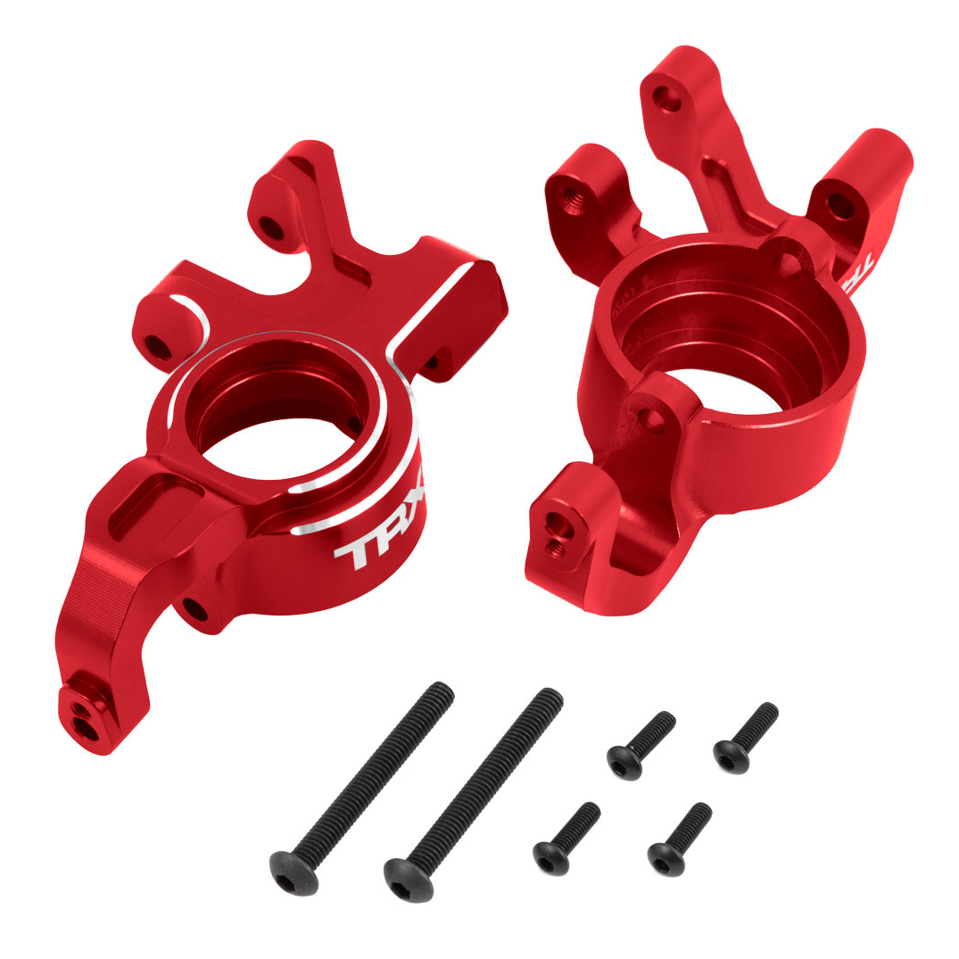 X-Series Red Aluminum Steering Blocks (L&R):7836-Red