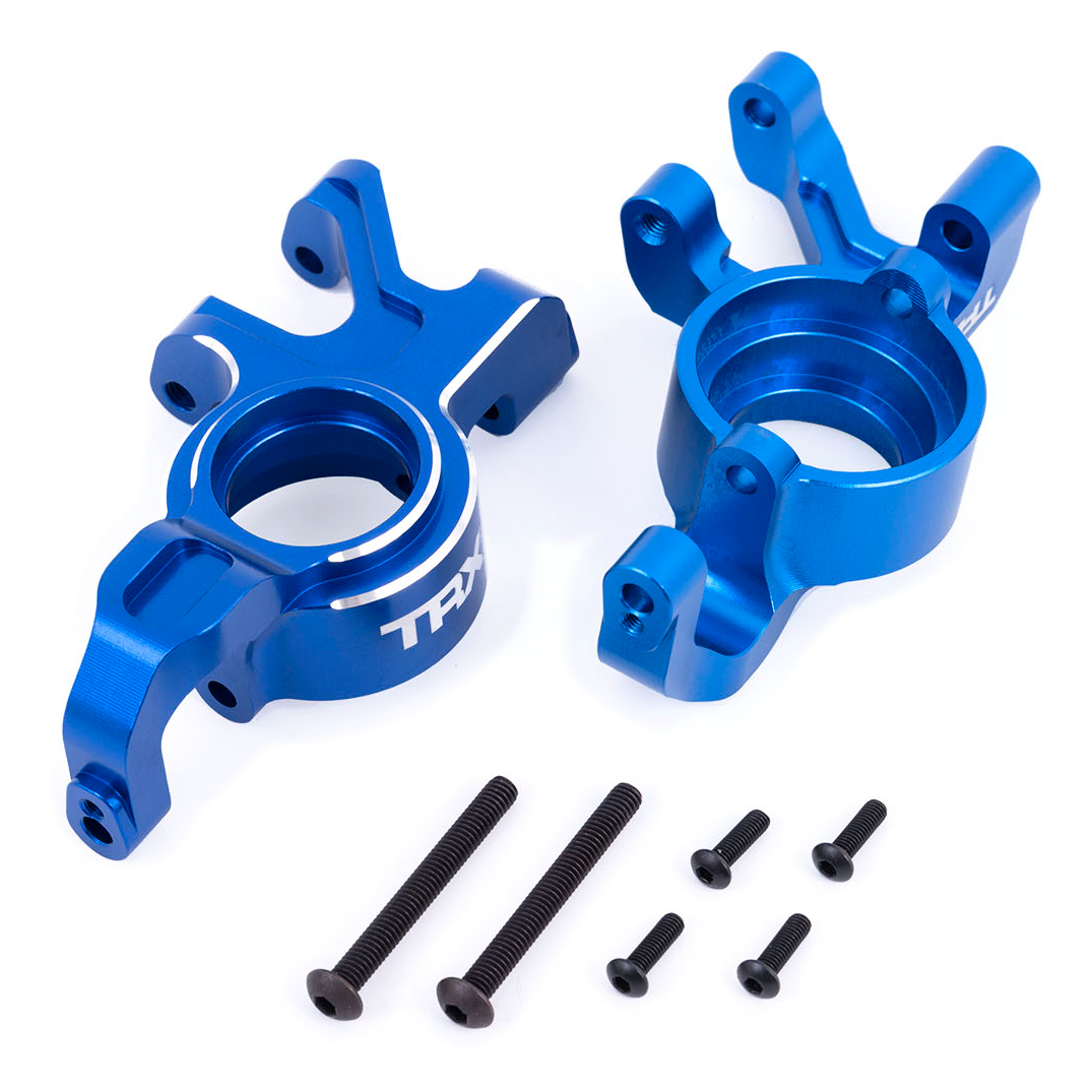 X-Series Blue Aluminum Steering Blocks (L&R):7836-Blue