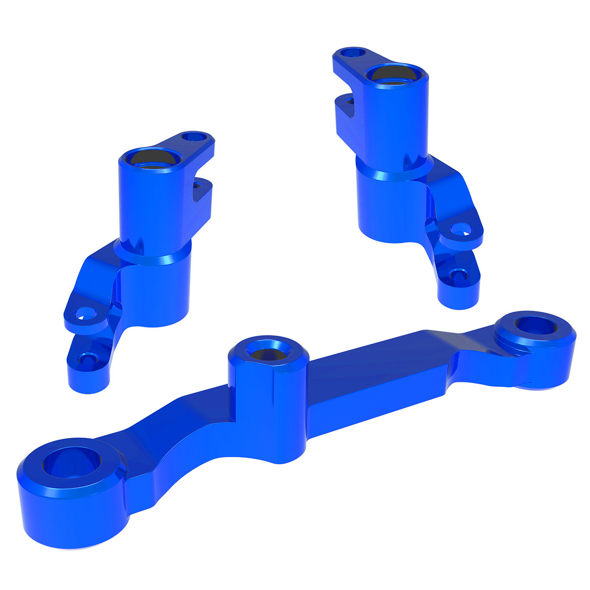 Blue Alum Bellcrank Assembly w/Drag Link: 10743-BLUE