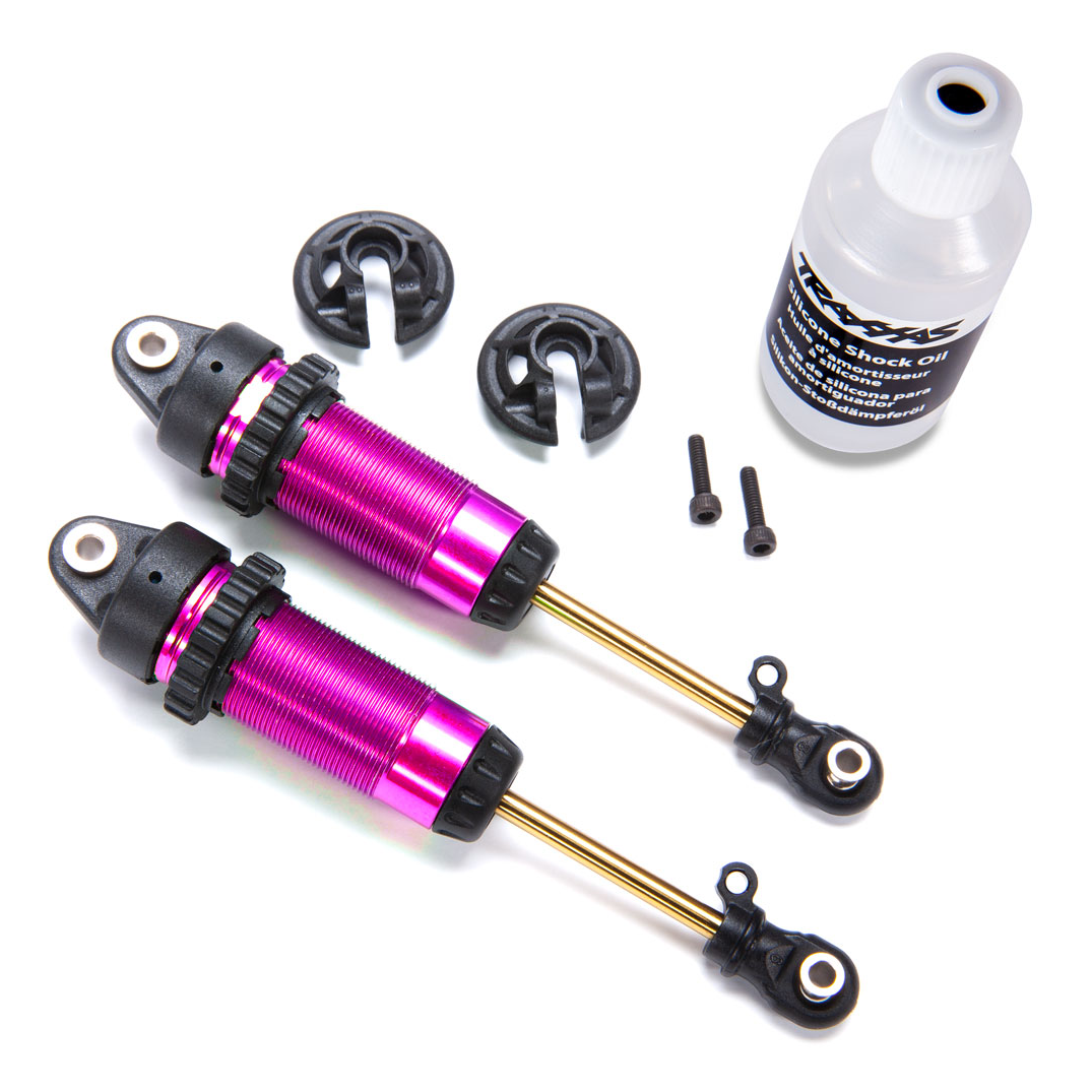 GTR XX-Long Pink Shocks (2) w/o Spring: 7462-PINK