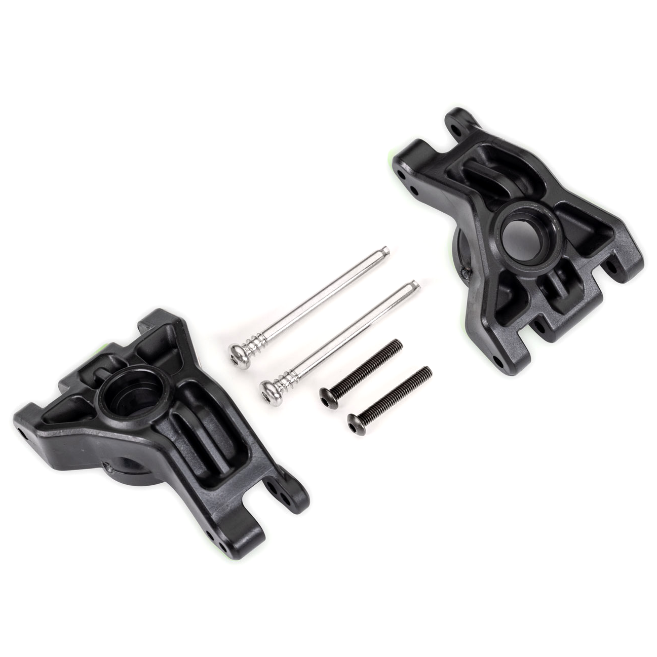 Black Extreme HD Stub Axle Carriers & Hardware (L&R): 9050