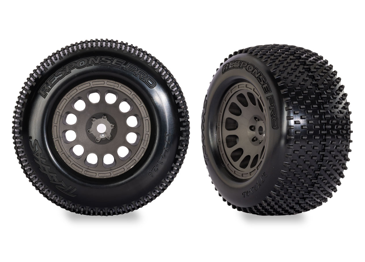 Gray Mini XRT Wheels w/ Response Pro Tires (2) :10774-Gray