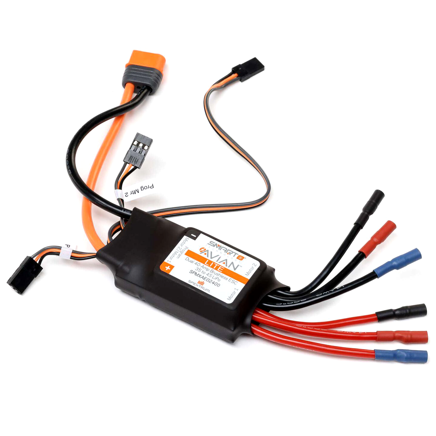 Avian 40 Amp Dual Brushless Smart ESC, 3S-4S Ver D