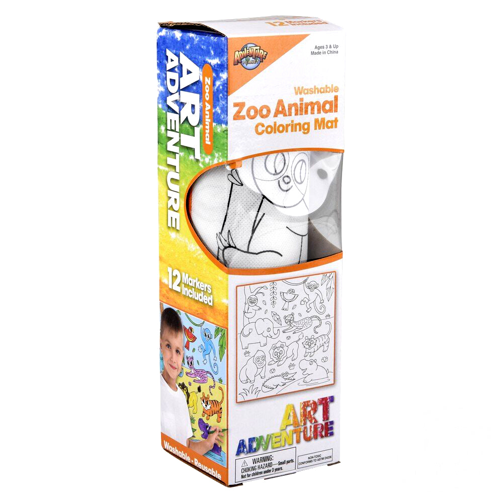 Zoo Washable Doodle Mat 19.5"