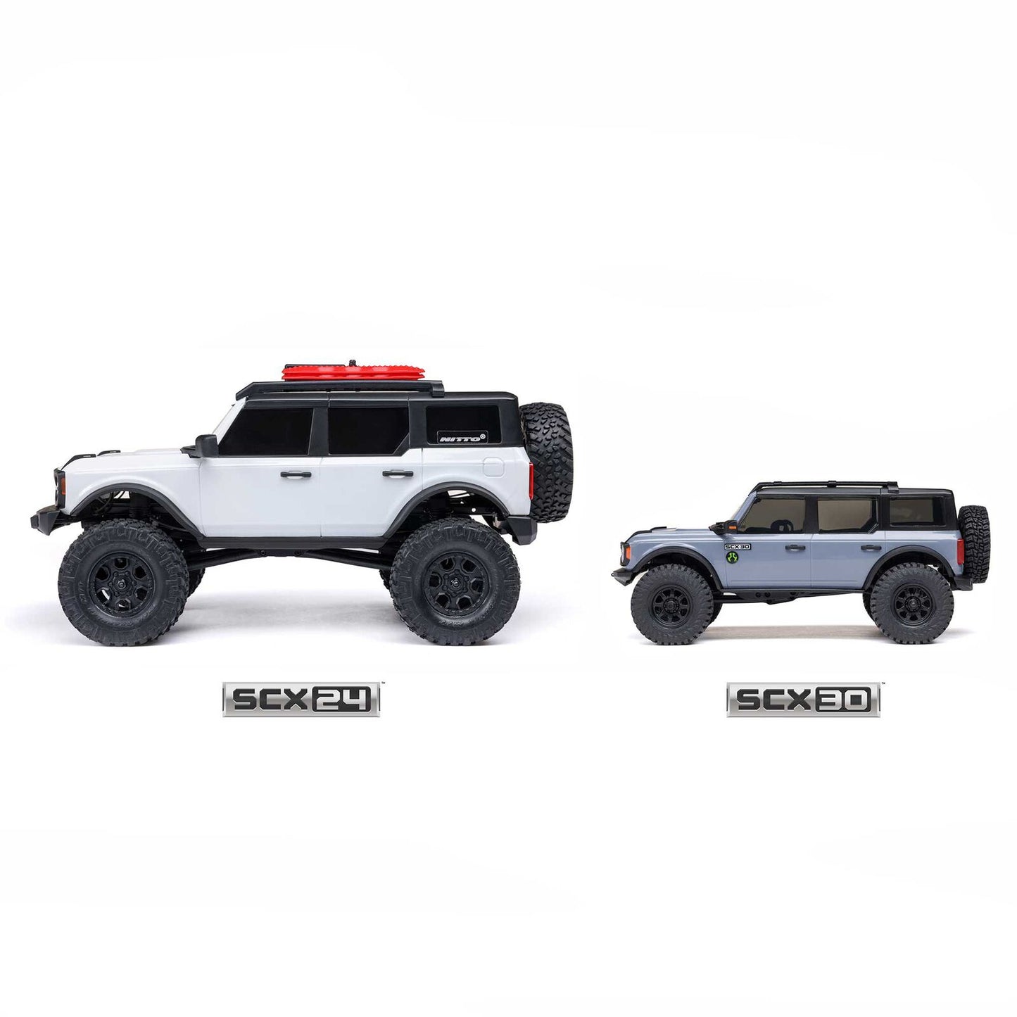 1/30 SCX30 Ford Bronco 4X4 RTR Brushed Rock Crawler (Battery & Charger Included), Blue