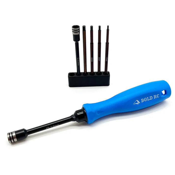 1/8th Tool Set, 1/4" Quick Drive Hex & Nut Driver 6 Piece Set