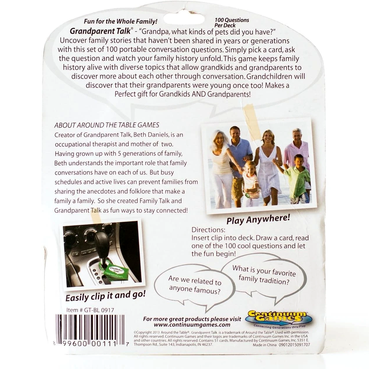 Grandparent Talk Game