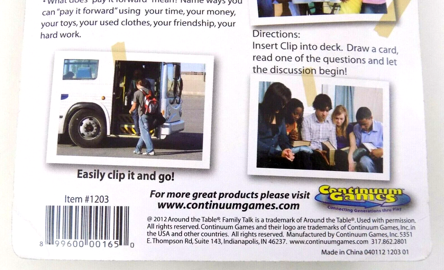 Family Talk Faith Game