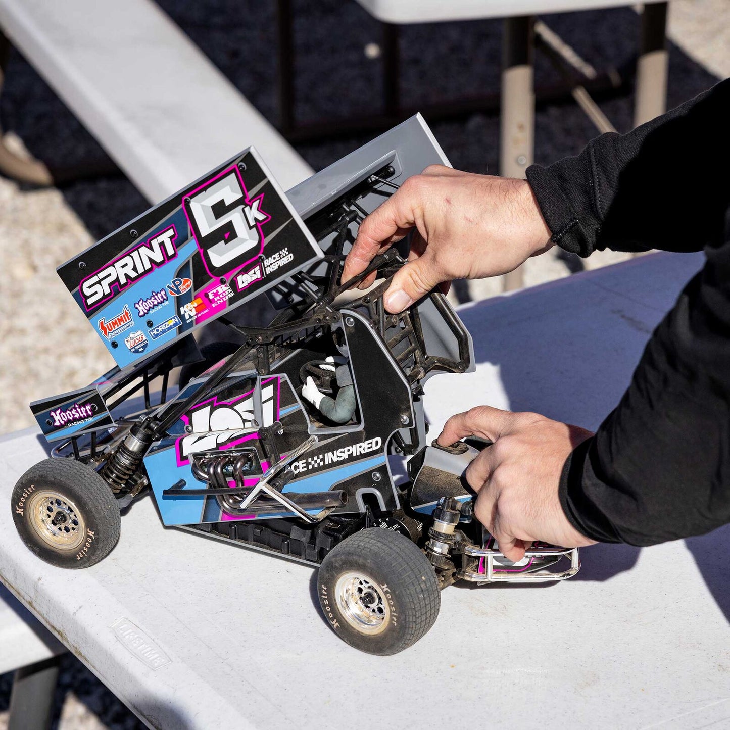 1/10 22S Sprint, RTR, 2WD Blue (Needs Battery & Charger) : LOS-1387T1