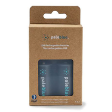 Load image into Gallery viewer, Pale Blue Lithium Ion Rechargeable C  Batteries 2pk

