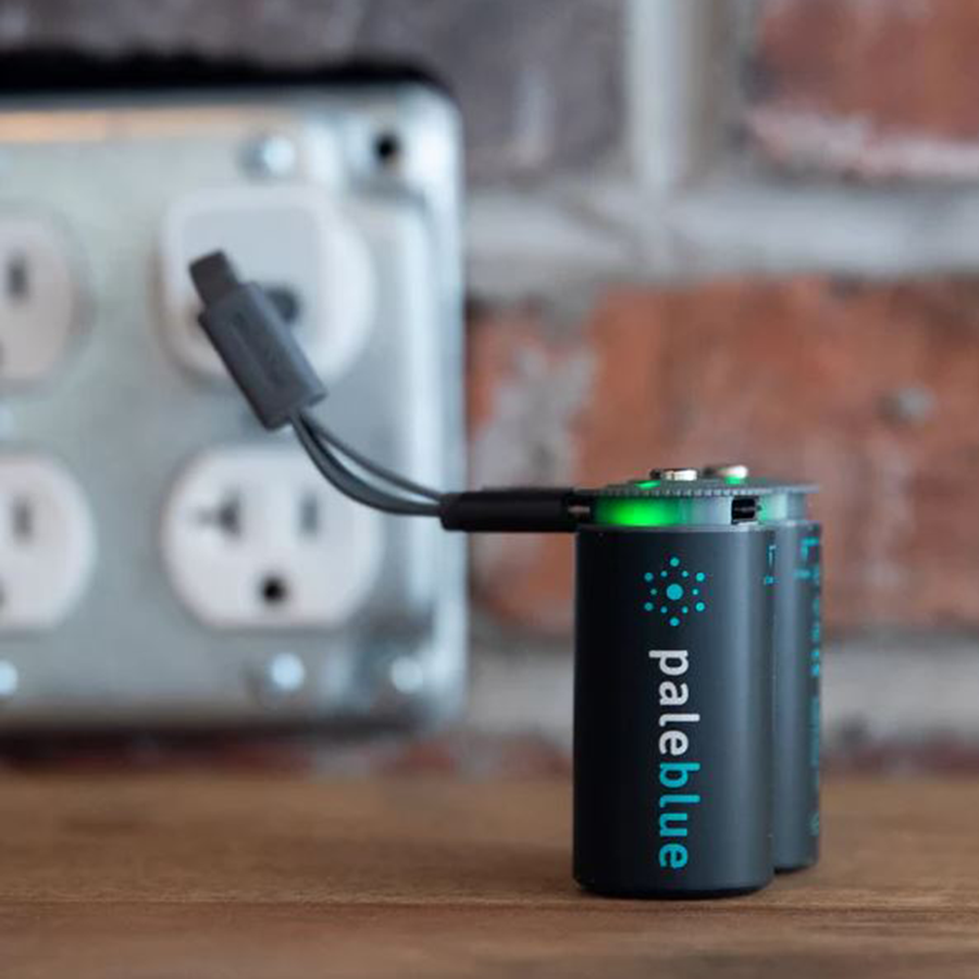 Pale Blue Lithium Ion Rechargeable C Batteries 2pk