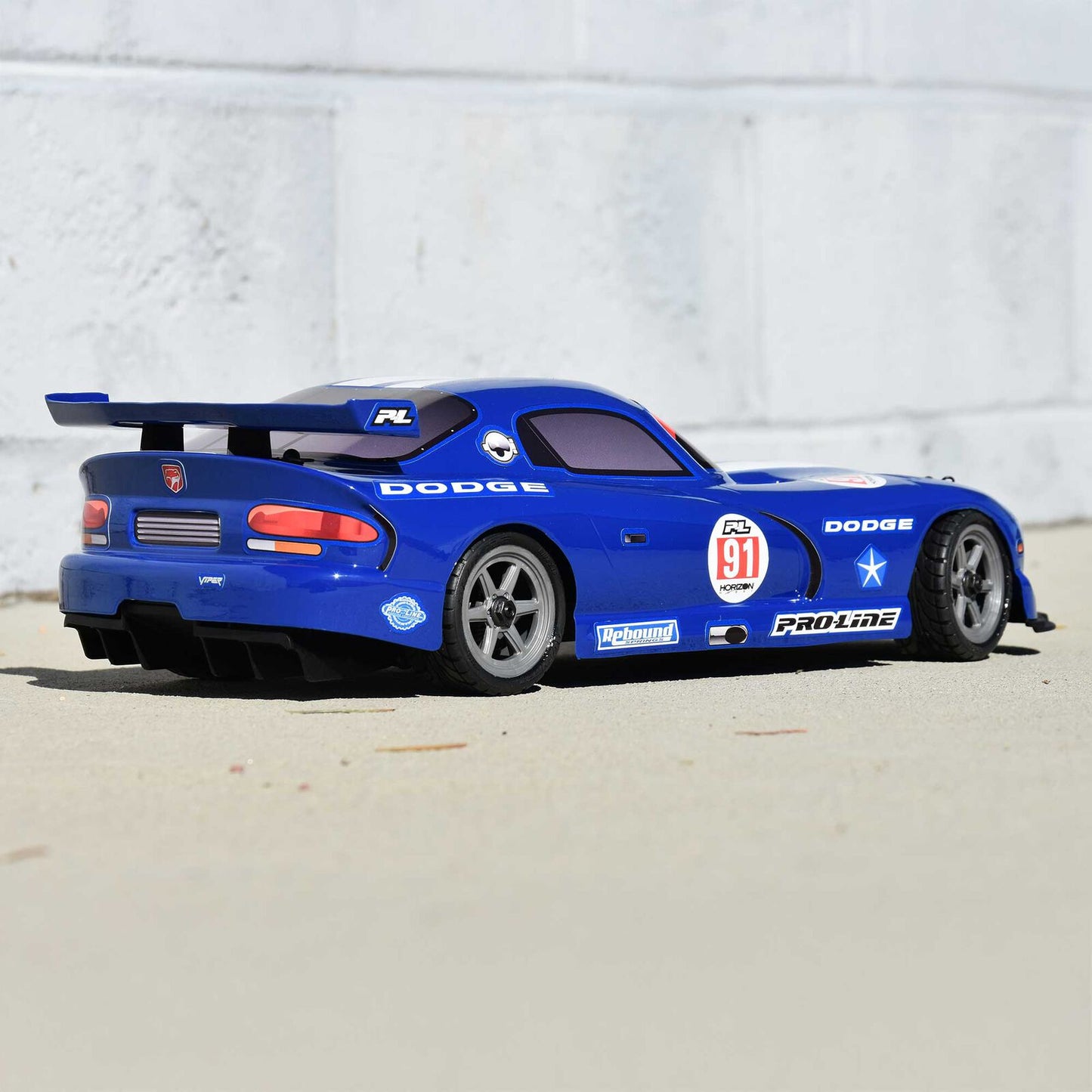 Pre-Cut 2002 Dodge Viper GTS for Losi NASCAR (Blue)