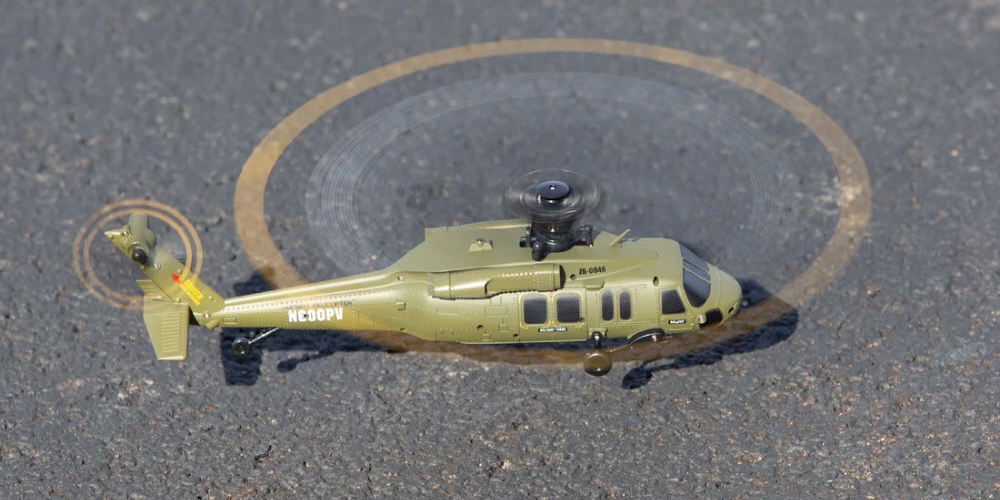 Hero-Copter BL, 4-Blade Brushless RTF Heli; Army