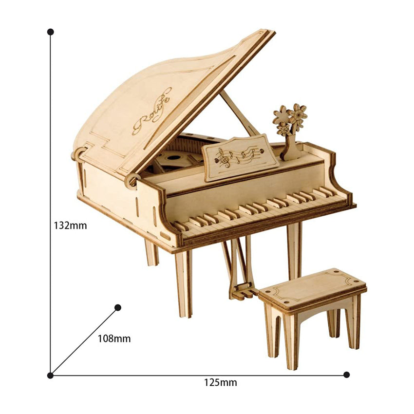 Classic 3D Wood Puzzles; Grand Piano