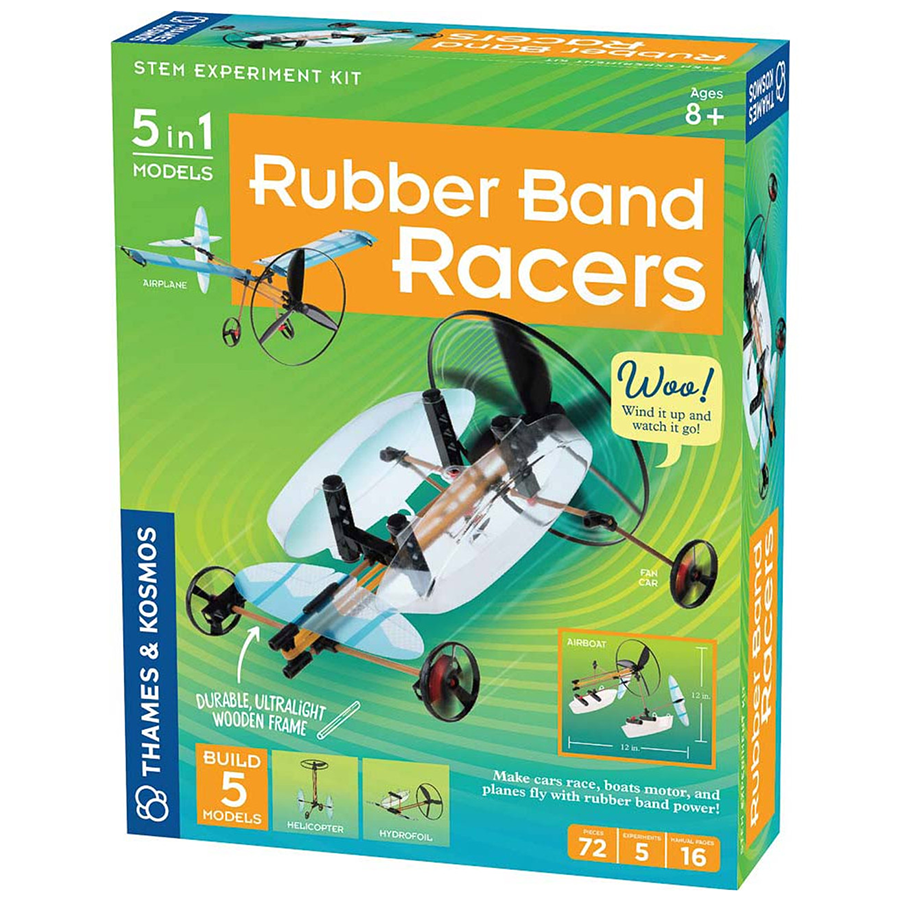 Rubberband Racers 5-in-1 STEM Experiment Kit