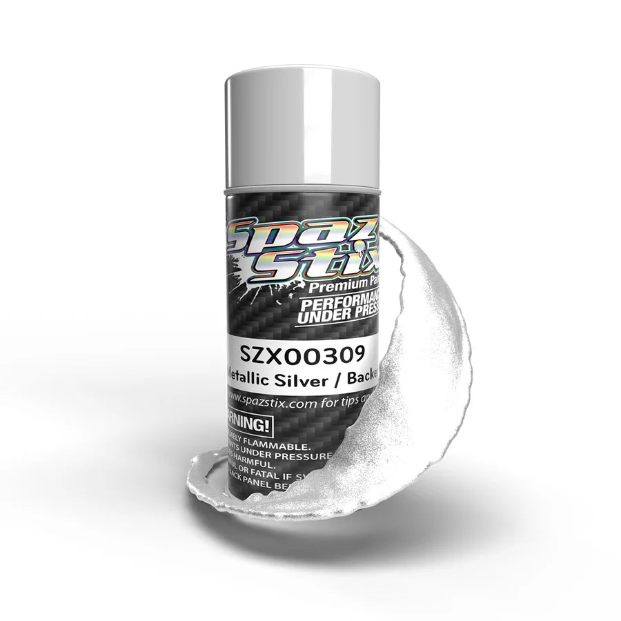 Metallic Silver/Candy Backer, Aerosol Paint, 3.5oz Can