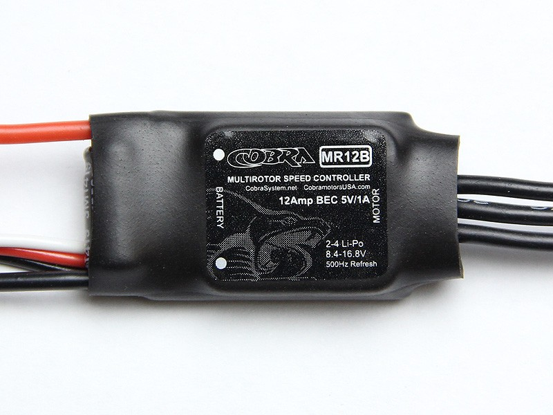 12 Amp<br>Cobra 24 Cell Multirotor ESC w/LBEC