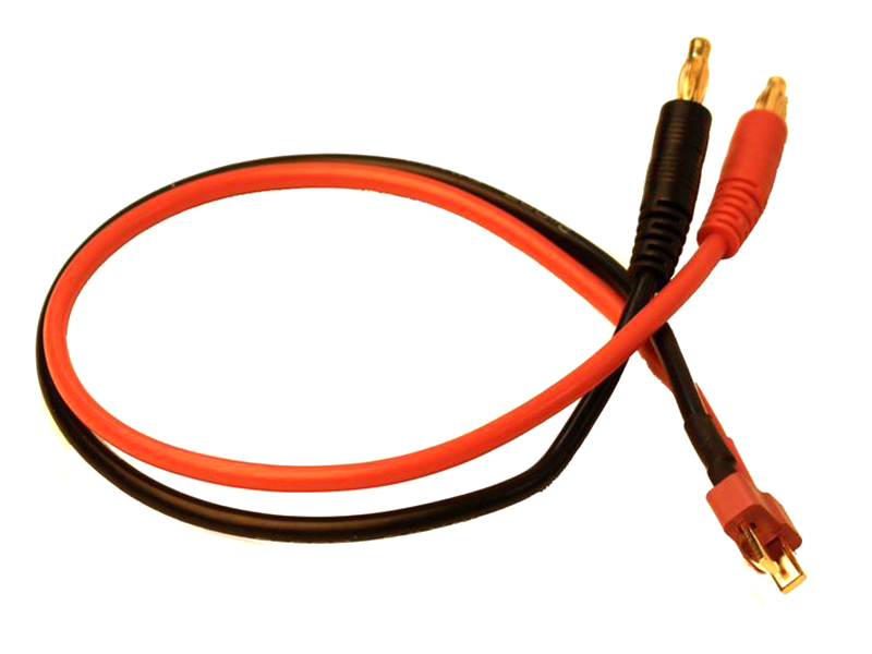 Charge Adapter: Male Deans (TPlug) to Male 4mm Bullets300mm Wire