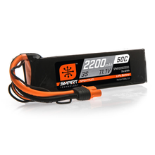 Load image into Gallery viewer, 3 Cell 2200mAh 11.1V 50C Smart G1 LiPo w/IC3
