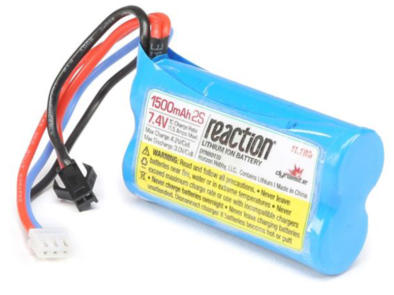 2 Cell 1500mAh 7.4V LiIon: Jet Jam Pool Racer