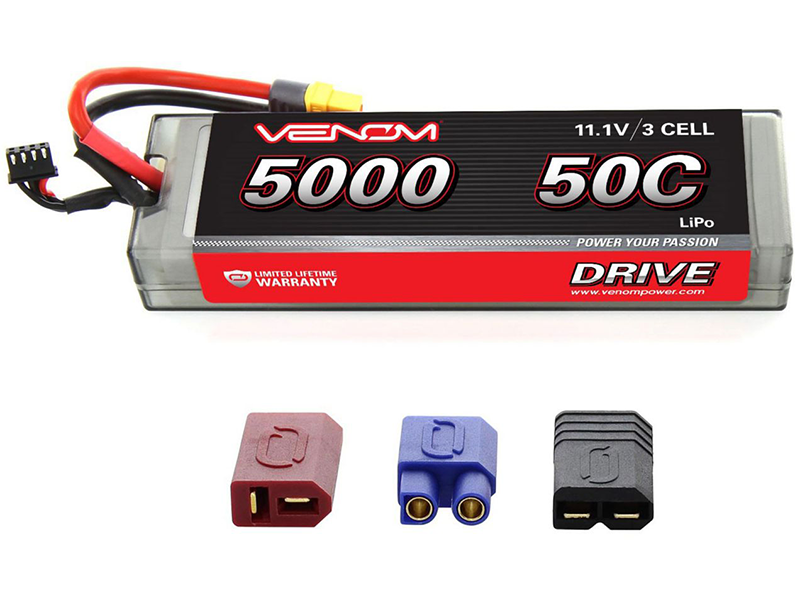 3 Cell 5000mAh 11.1V 50C LiPo HardCase: UNI 2.0390139907627
