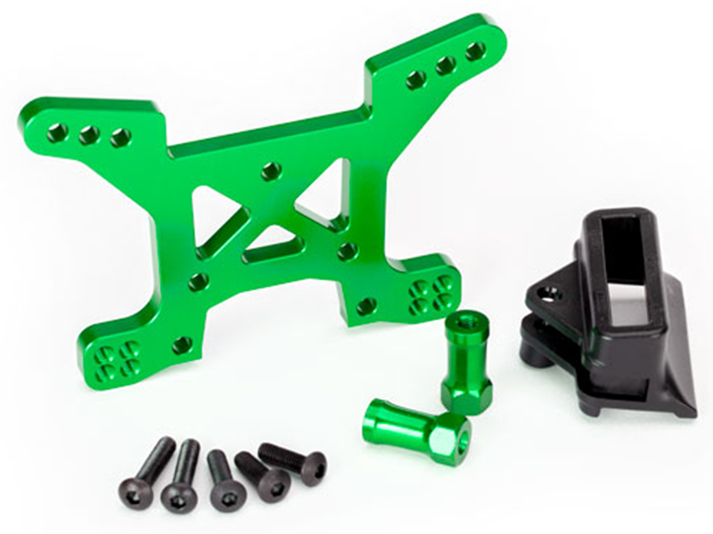 Green Aluminum Front Shock Tower: 6739G