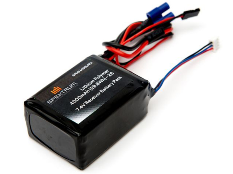2 Cell 4000mAh 7.4v LiPo Rx Battery