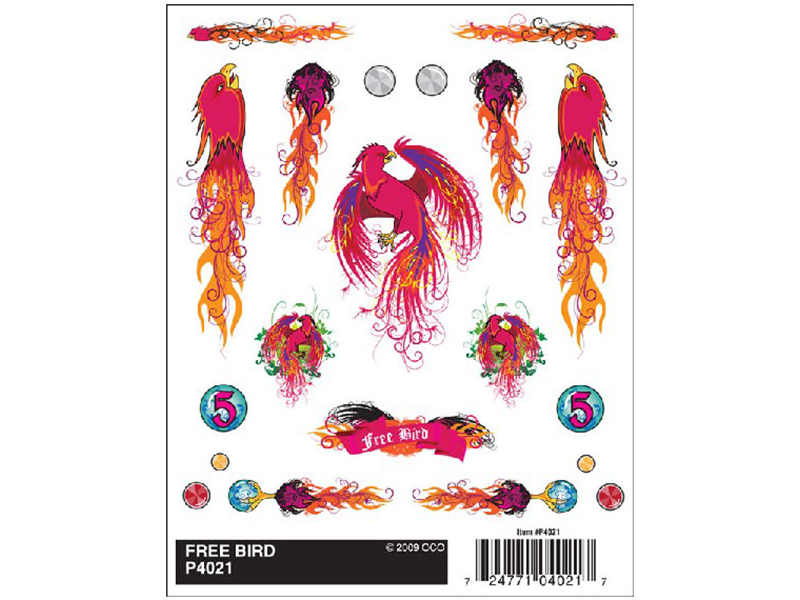 Pine Car Dry Transfer Free Bird