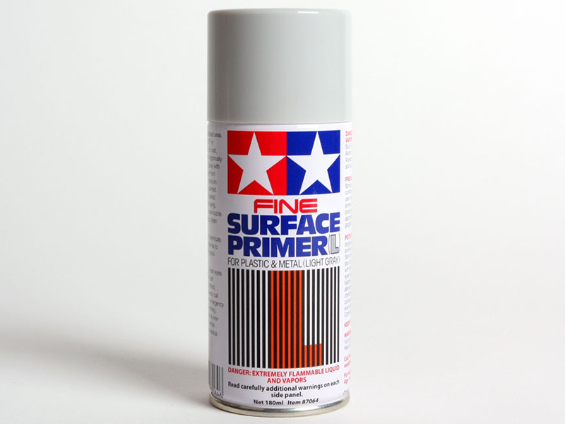 Fine Surface Primer, Light Grey, 180ml Spray Can