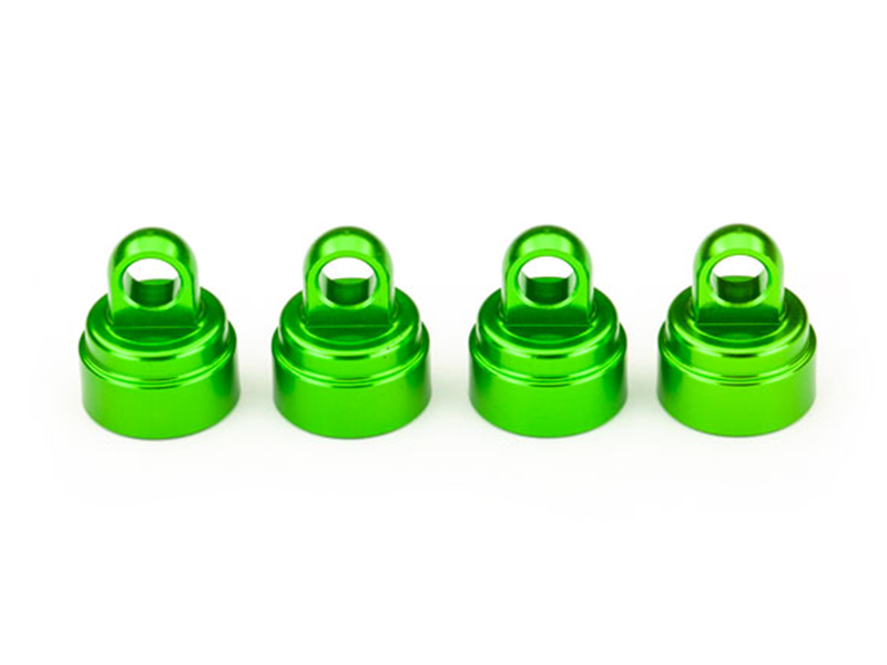 Shock Caps Ultra Aluminum Green (4): 3767G