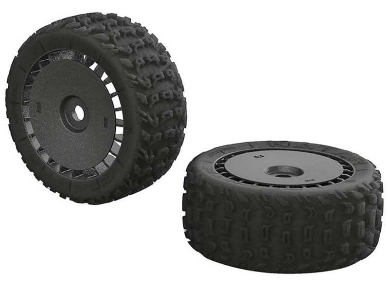 Katar T 6s Tire/Wheel Set Talion (2): F/R: ARAC9615