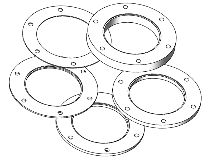 M54 Spacer Kit with 6 Holes (Set of 5)