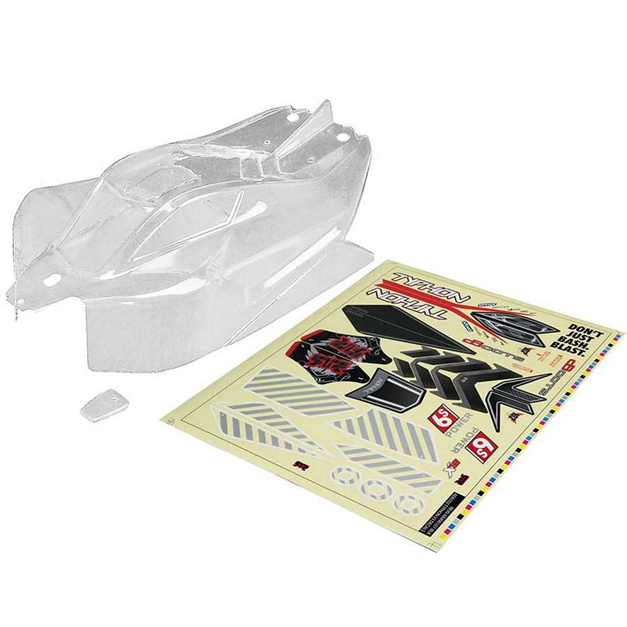 Body Clear w/ Decals Typhon 6S BLX: ARAC3321