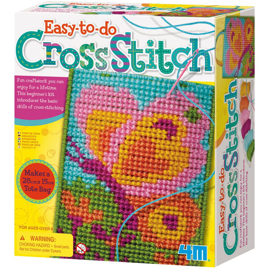4M Easy To Do Cross Stitch Kit, Multicolor