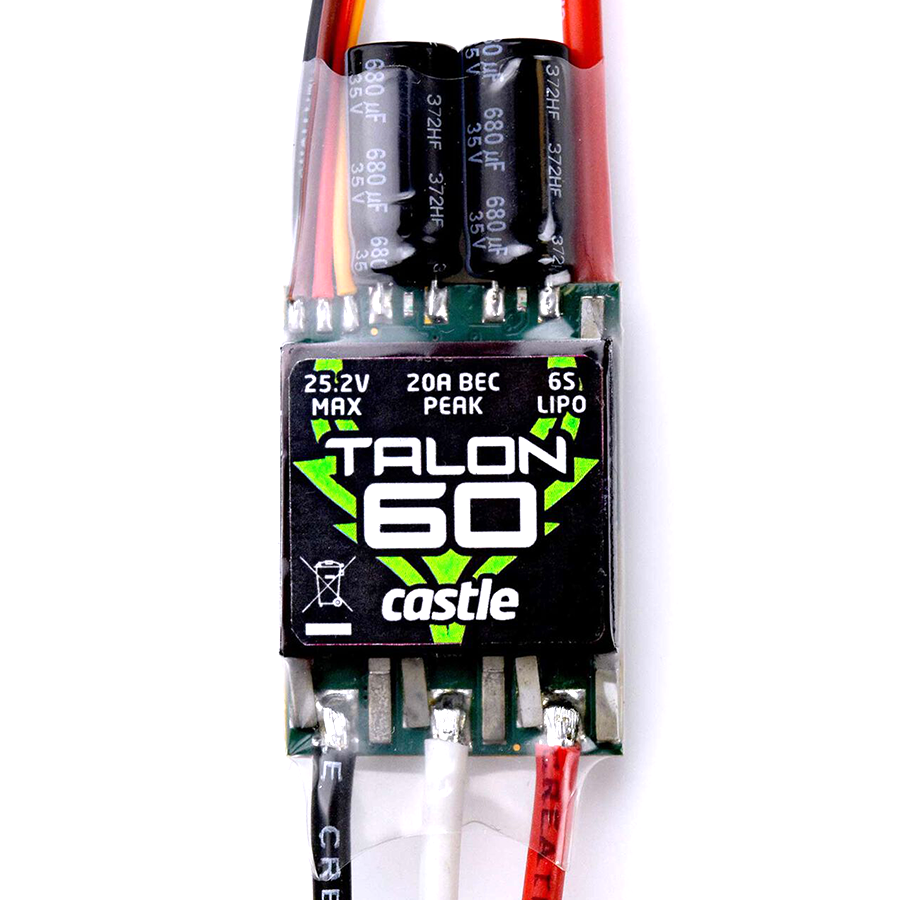 Talon 60, 60-Amp 6S Max, Heavy Duty BEC