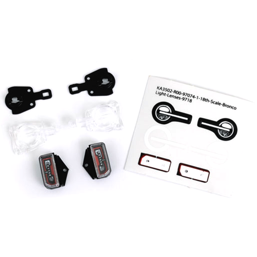 LED Lenses, Body, F&R Complete, (fits #9711 Body): 9718