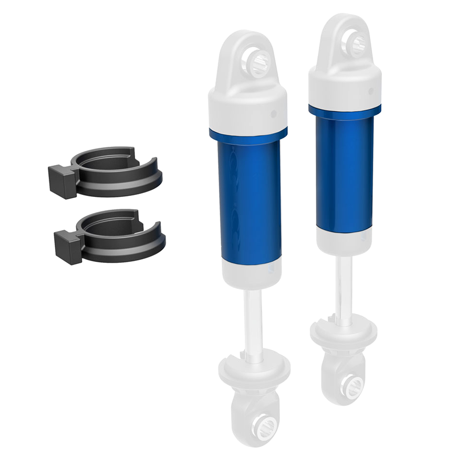 Body, GTM Shock, 6061-T6 Aluminum, Blue: 9763-Blue