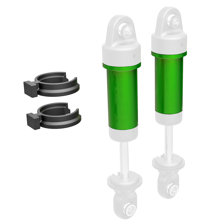 Body, GTM Shock, 6061-T6 Aluminum, Green: 9763-Grn