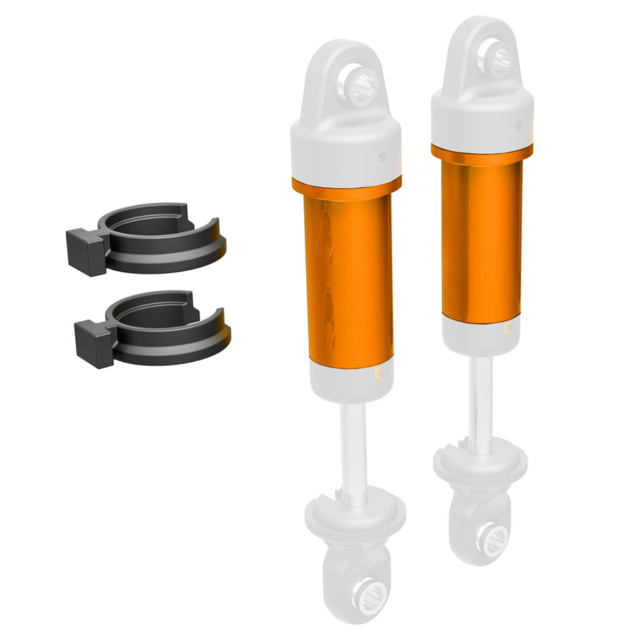 Body, GTM Shock, 6061-T6 Aluminum, Orange: 9763-Orng