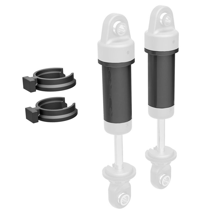 Body, GTM Shock, 6061-T6 Aluminum, Dark Titanium: 9763-Gray