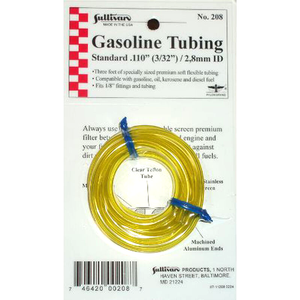 Gas Tubing, 3', Medium, 3/32", Yellow