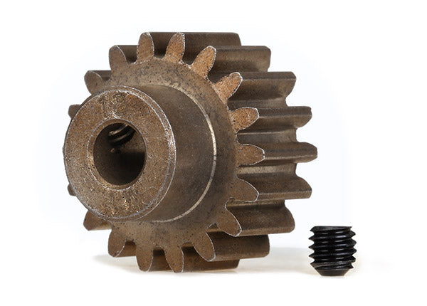 Gear, 18-T Pinion MOD1 5mm Shaft, for steel spur gears: 6491X
