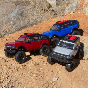 1/24 SCX24 2021 Ford Bronco 4WD Truck Brushed RTR, Blue (w/Battery & Charger)