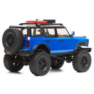 1/24 SCX24 2021 Ford Bronco 4WD Truck Brushed RTR, Blue (w/Battery & Charger)