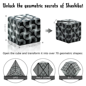 Shashibo Cube - Black and White <br><B>(Was $25.99)</B>