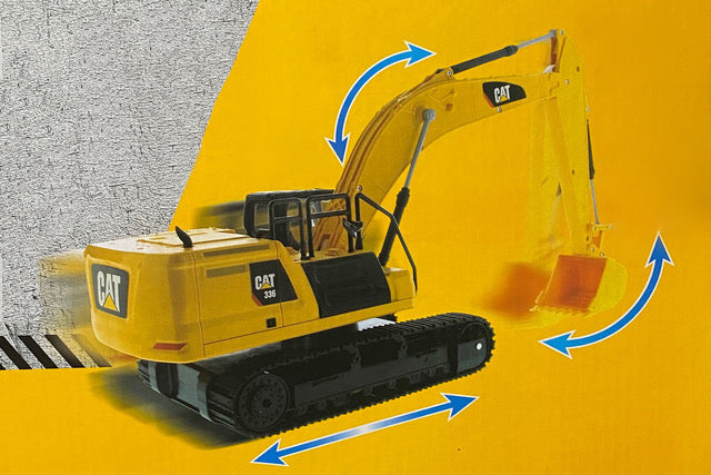 1:24 Caterpillar 336 Excavator, Bucket Up & Down (needs batteries)