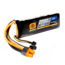 Load image into Gallery viewer, 2 Cell 2200mAh 6.6V 15C Smart LiFe Rx Pack w/IC3 &amp; Servo Connector
