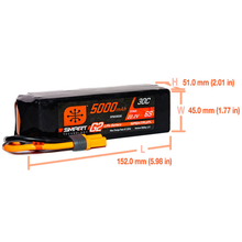 Load image into Gallery viewer, 6 Cell 5000mAh 22.2V 30C Hard Case Smart G2 LiPo: IC5
