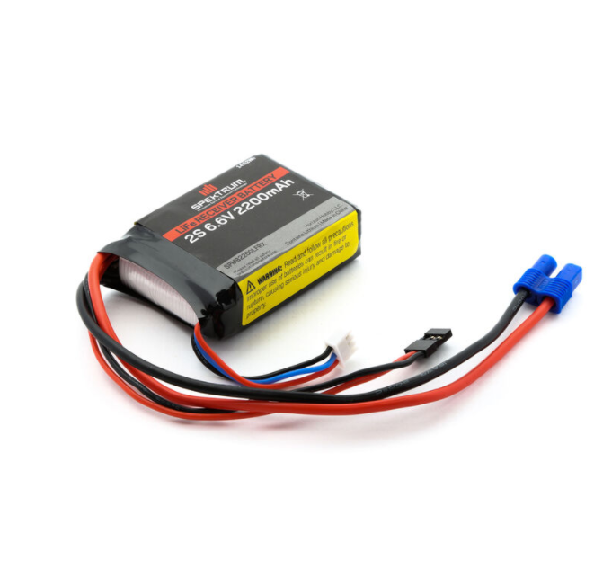 2 Cell 2200mAh 6.6V LiFe Receiver Battery